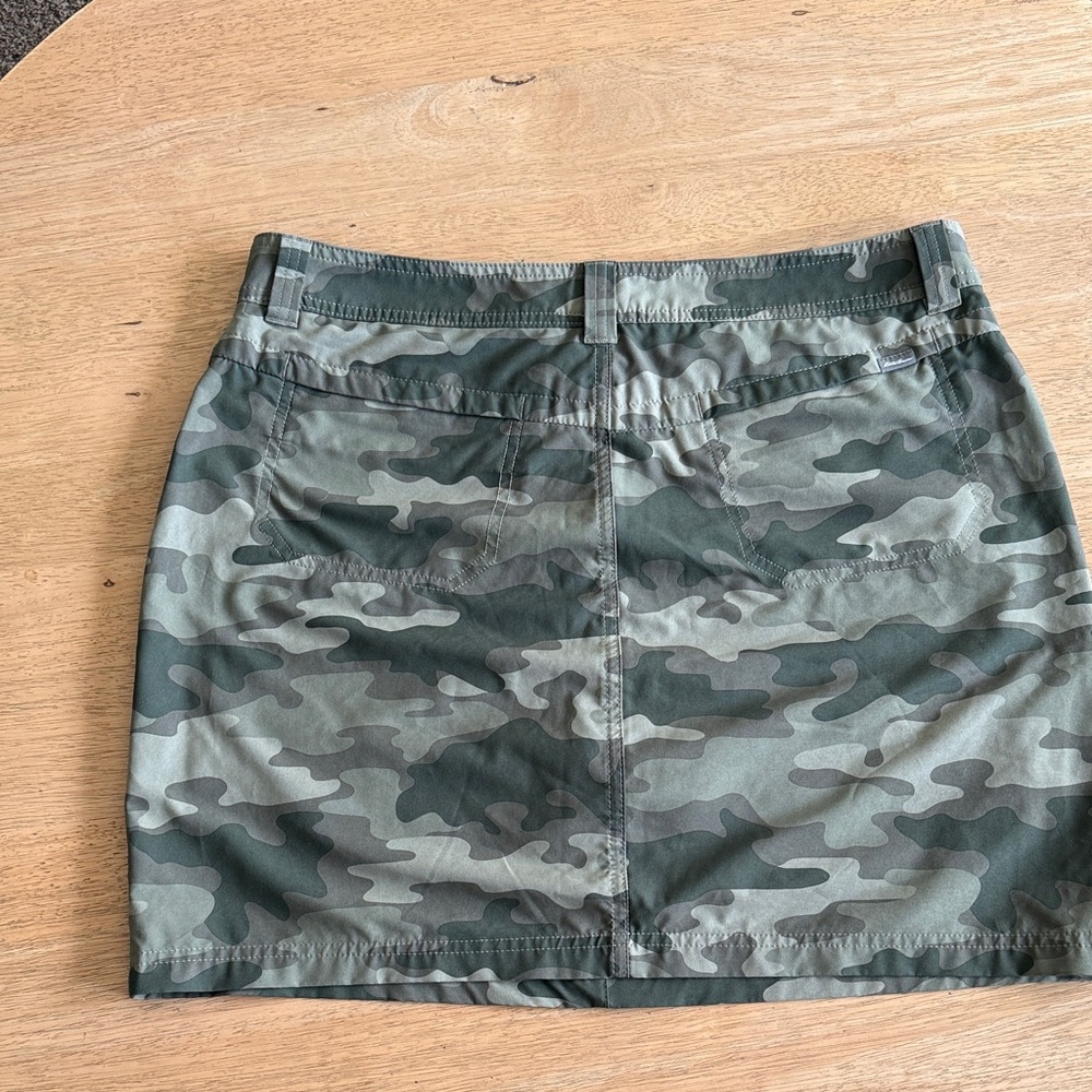 Eddie Bauer Green Camouflage Mini Skirt - Picture 3 of 5